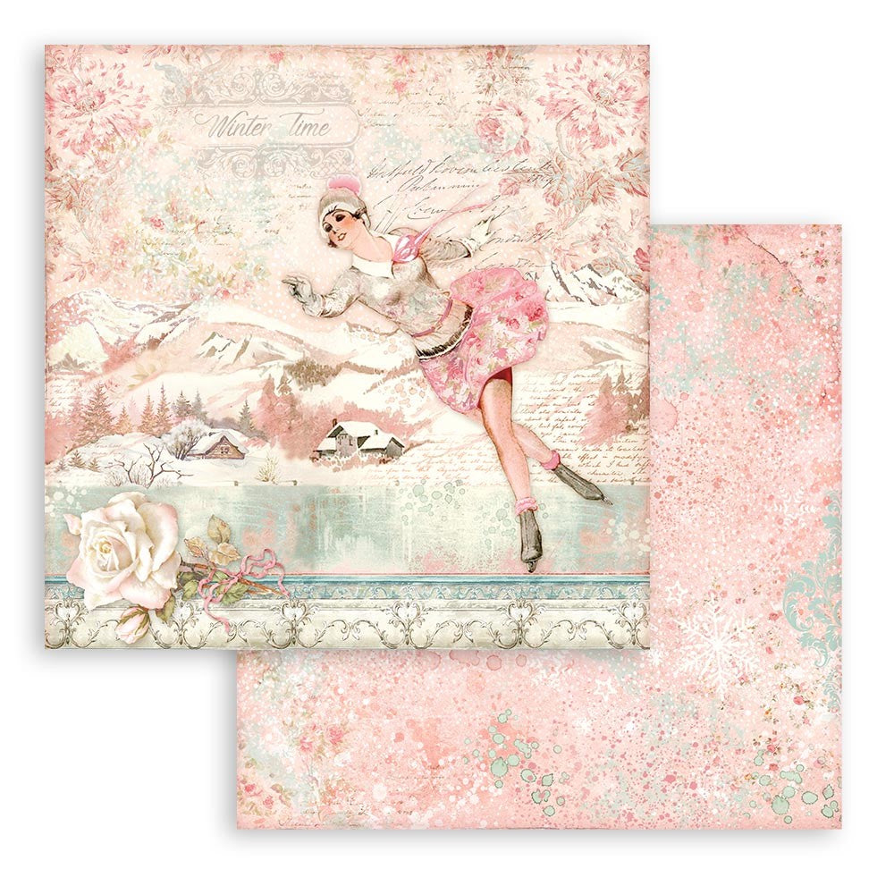 Block de cartulinas "Sweet Winter” de 15.2x15.2 cm
