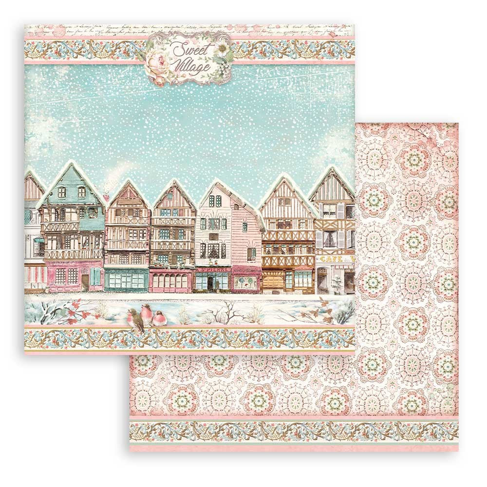 Block de cartulinas "Sweet Winter” de 15.2x15.2 cm