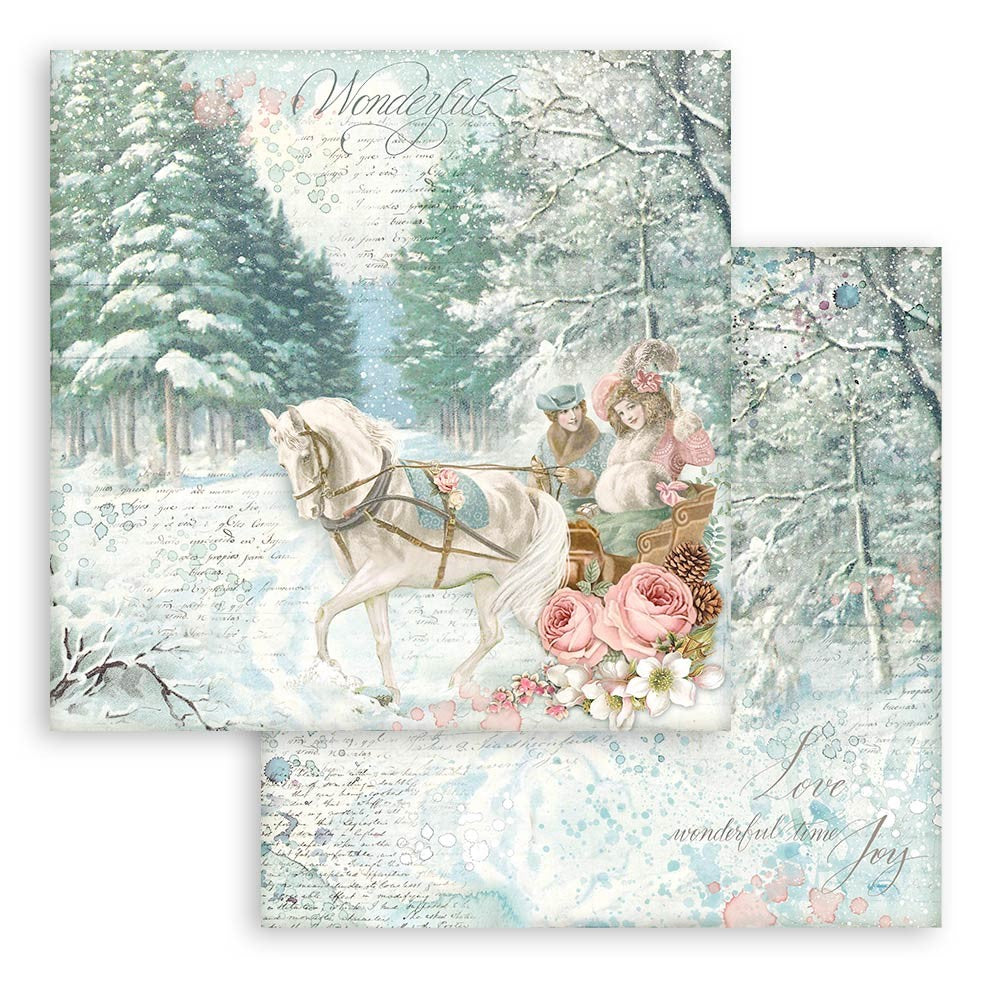 Block de cartulinas "Sweet Winter” de 15.2x15.2 cm
