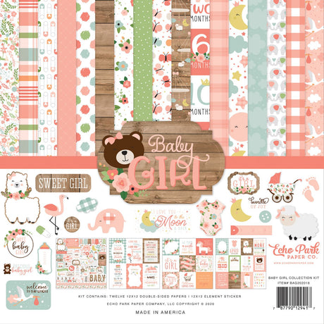Pack de Cartulinas Baby Girl 30.48x30.48cm