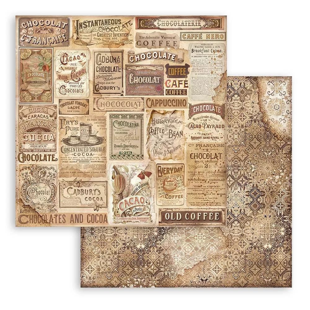 Block de cartulinas "Coffee and Chocolate" 30.5x30.5cm