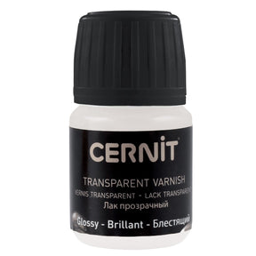 Barniz Cernit brillante transparente base agua – frasco de 30 ml