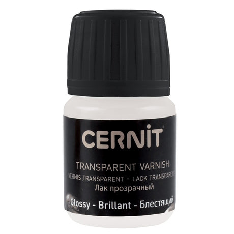Barniz Cernit brillante transparente base agua – frasco de 30 ml