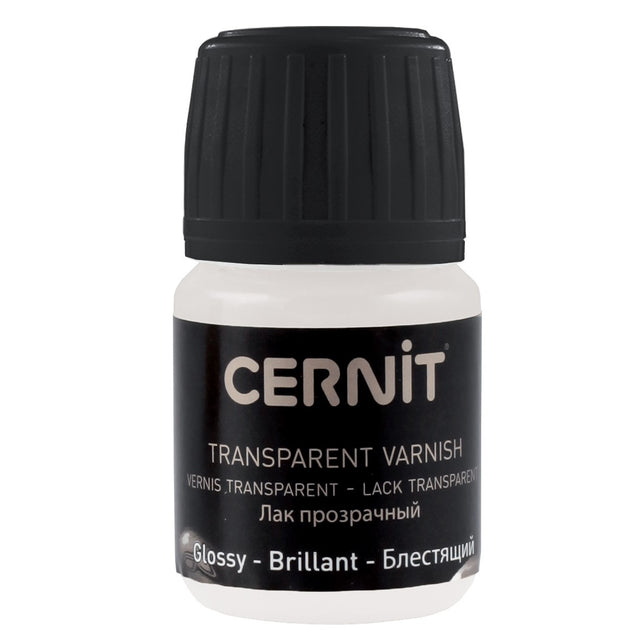 Barniz Cernit brillante transparente base agua – frasco de 30 ml