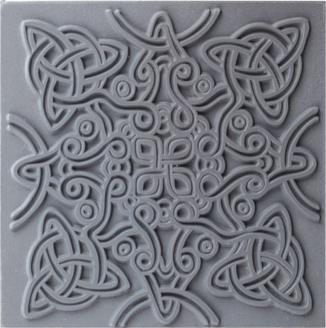 Placa de textura Cernit Nudo Celta para arcilla polimérica – 9x9 cm