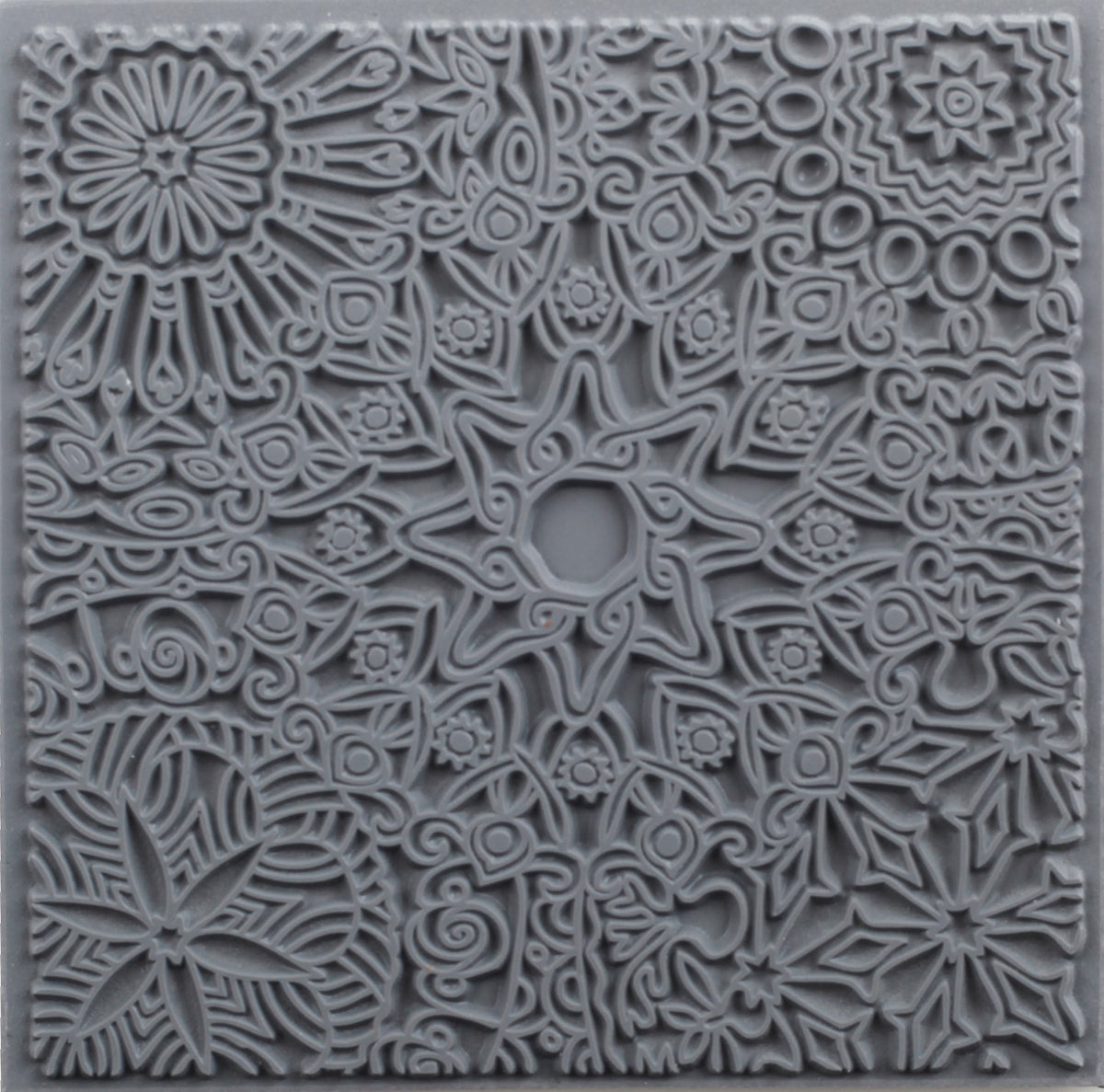 Placa de textura Cernit Mandala para arcilla polimérica – 9x9 cm