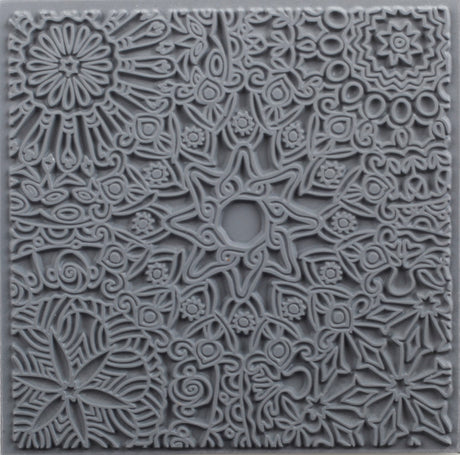 Placa de textura Cernit Mandala para arcilla polimérica – 9x9 cm