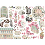 Set de Apliques Chipboard – Orchids & Cats
