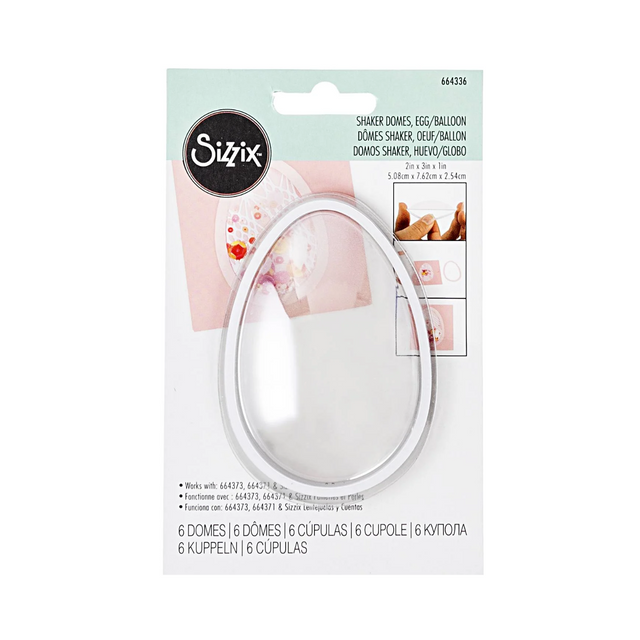 Domos Shaker Huevo/Globo - 6 piezas