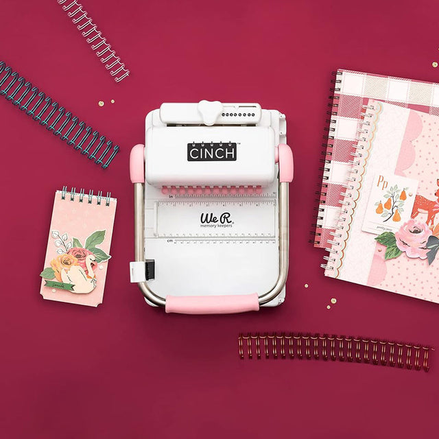 Encuadernadora Cinch: Agujeros cuadrados - Rosado Pastel