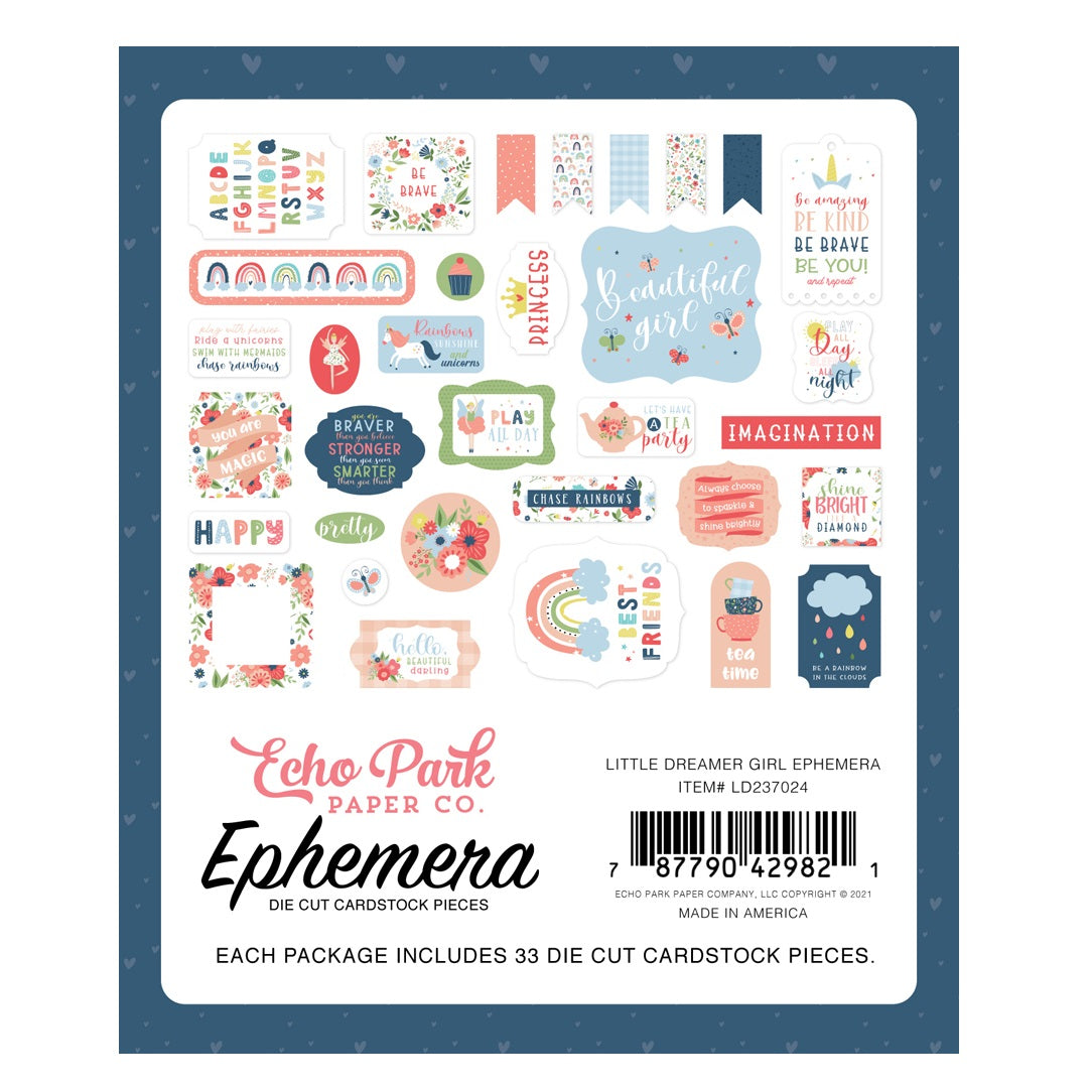 Ephemera Little Dreamer Girl