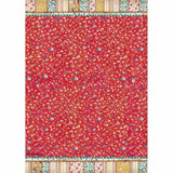 Papel de arroz A4 28gr Patchwork - Fondo rojo
