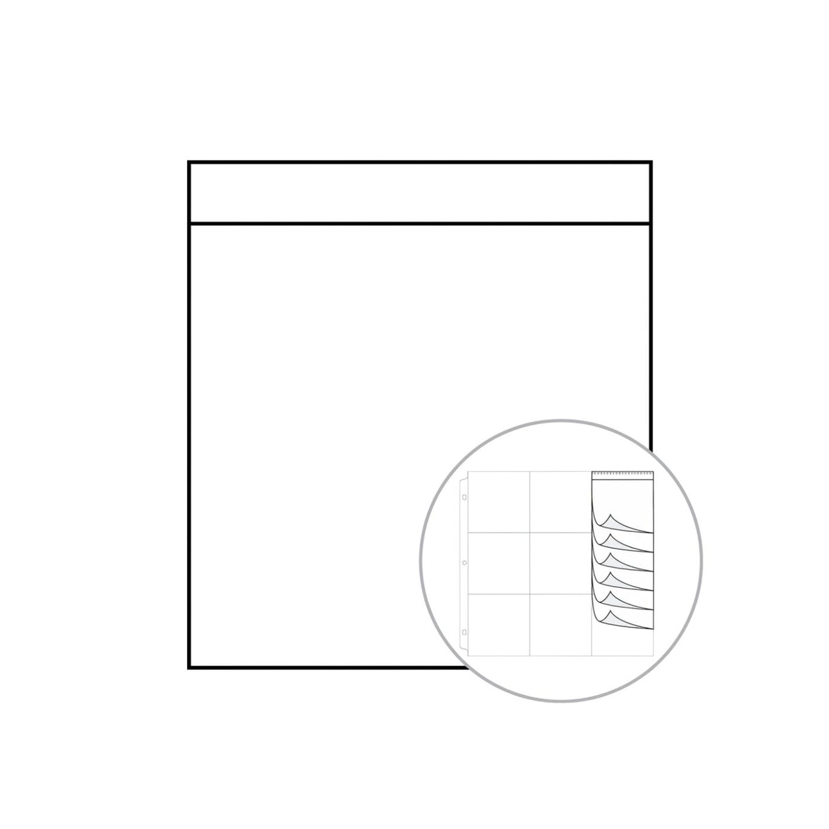 Fundas para fotos estilo cascada 10.2x10.2cm (vista 2)