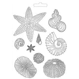 Molde Fexible A4 Conchas de mar