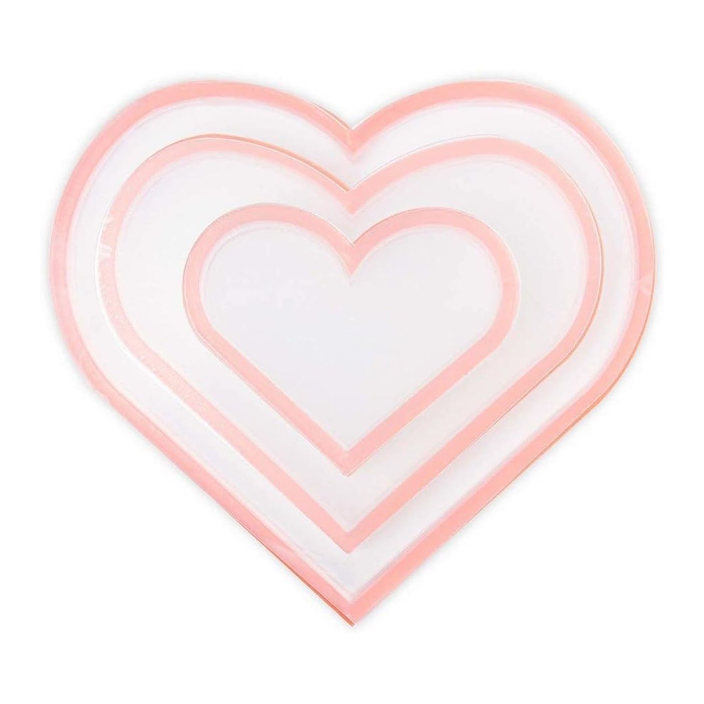 Panel Shaker Corazón 10.80, 8.89 y 5.72cm