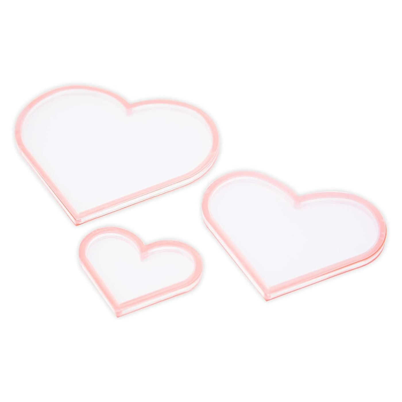 Panel Shaker Corazón 10.80, 8.89 y 5.72cm