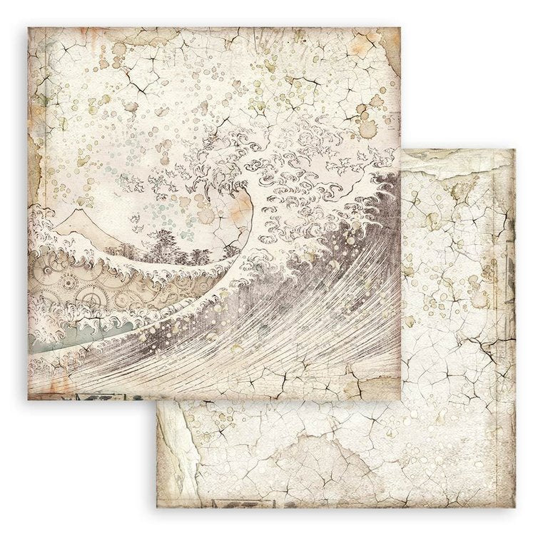 Block de cartulinas ''Fondos Sir Vagabond in Japan'' de 20.3x20.3cm