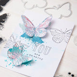 Sellos Clear A5 con Framelits Mariposas Pintadas a Lápiz (vista 2)