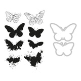 Sellos Clear A5 con Framelits Mariposas Pintadas a Lápiz (vista 3)