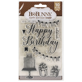 Sellos Clear Happy Birthday