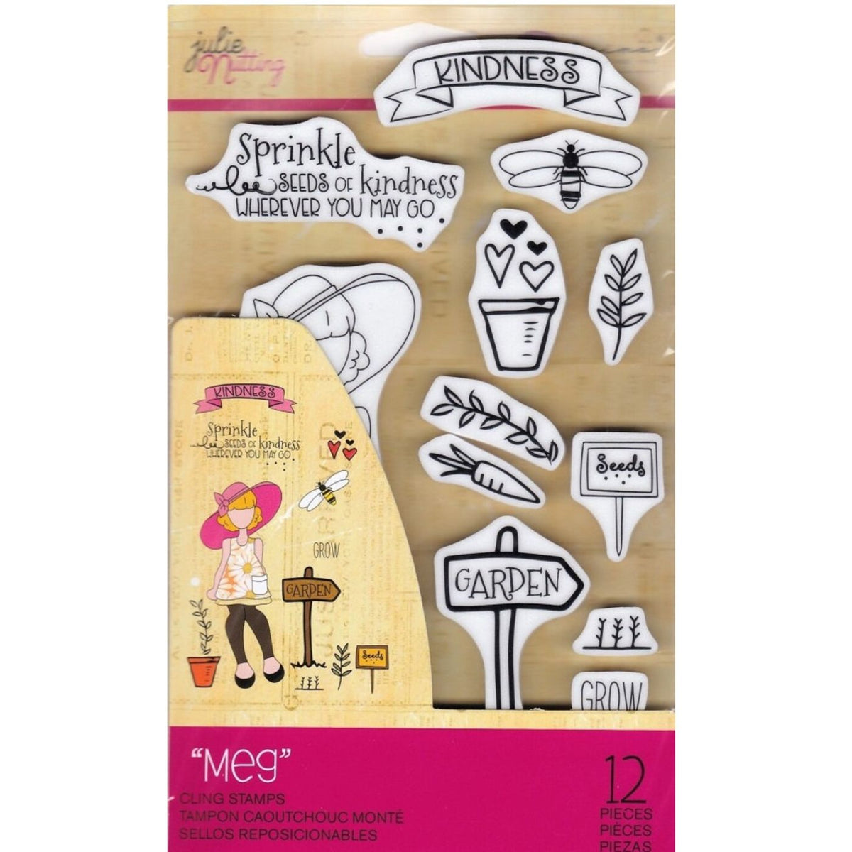 Sellos Rubber Muñeca Meg de Julie Nutting