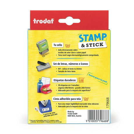 Sello para tela y etiquetas Stamp & Stick