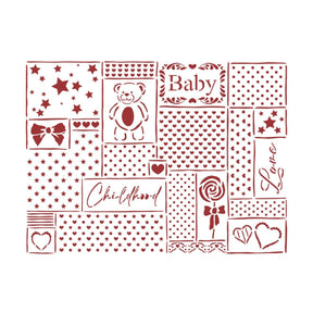 Stencil D 20x15cm DayDream - Patchwork