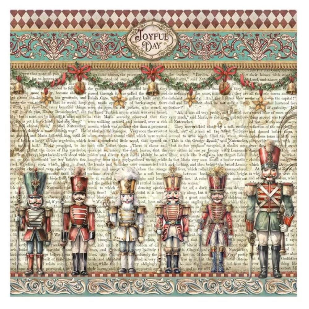Set de Telas decorativas Poliéster The Nutcracker 30x30cm - Navidad (vista 3)