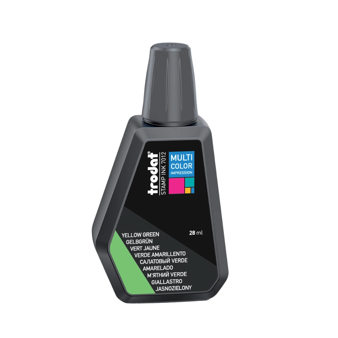 Tinta para sellos Trodat verde amarillento