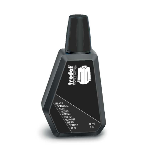 Tinta textil negra Trodat 28ml