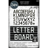 Troqueles Thinlits con Folder Embossing Letterboard para Sidekick de Tim Holtz
