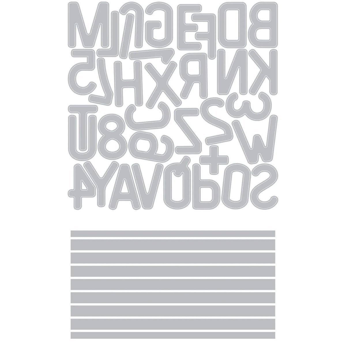 Troqueles Thinlits con Folder Embossing Letterboard para Sidekick de Tim Holtz (vista 6)