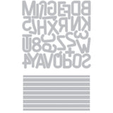 Troqueles Thinlits con Folder Embossing Letterboard para Sidekick de Tim Holtz (vista 6)