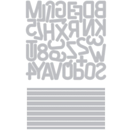 Troqueles Thinlits con Folder Embossing Letterboard para Sidekick de Tim Holtz (vista 6)