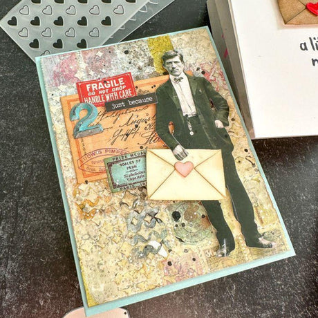 Troqueles Thinlits con Folder Embossing Love Notes para Sidekick de Tim Holtz (vista 4)