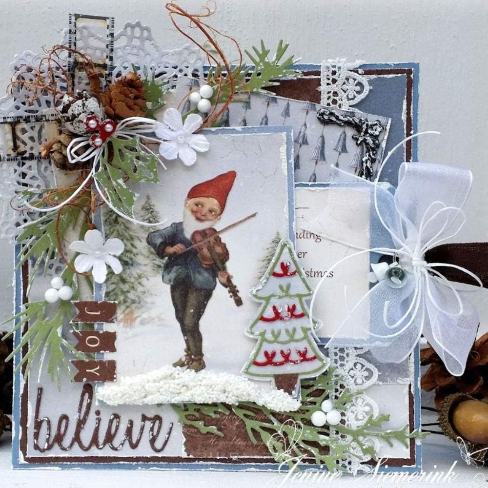 Troqueles Thinlits Tim Holtz Mini Holiday Greens - Navidad (vista 2)