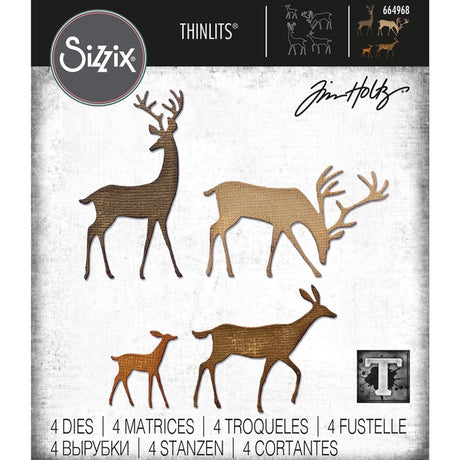 Troqueles Thinlits Darling Deer - Venado - Navidad de Tim Holtz