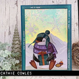 Troqueles Thinlits Tim Holtz Colorize Pingüino Eugenio - Navidad (vista 2)