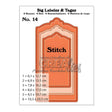 Troquel Bigz Labelzz & Tagzz N°14 Tag Grande con Borde Costura