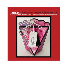 Troquel Create A Box Mini N°16, Caja tipo Bolsa Mini B/Scallop