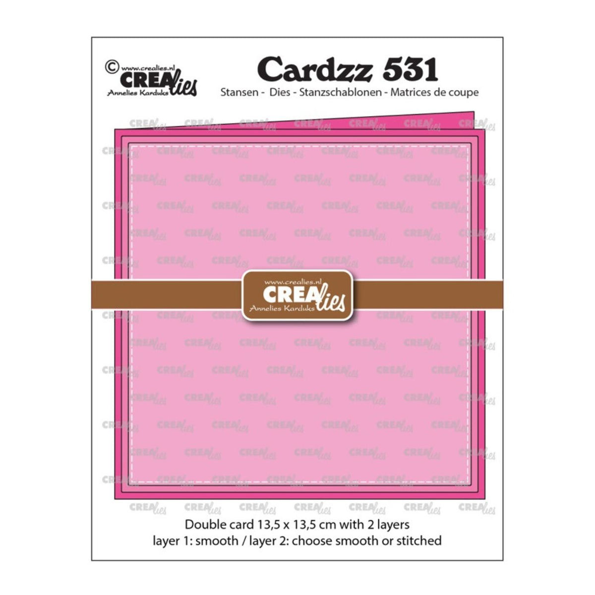 Troquel Cardzz N°531 Tarjeta Doble Con 2 Capas