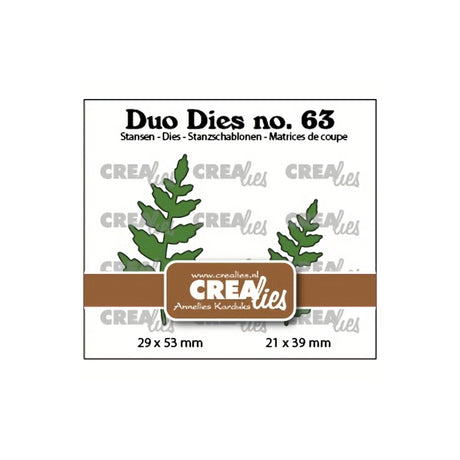 Troquel Duo Dies N°63 Hojas - Derecha