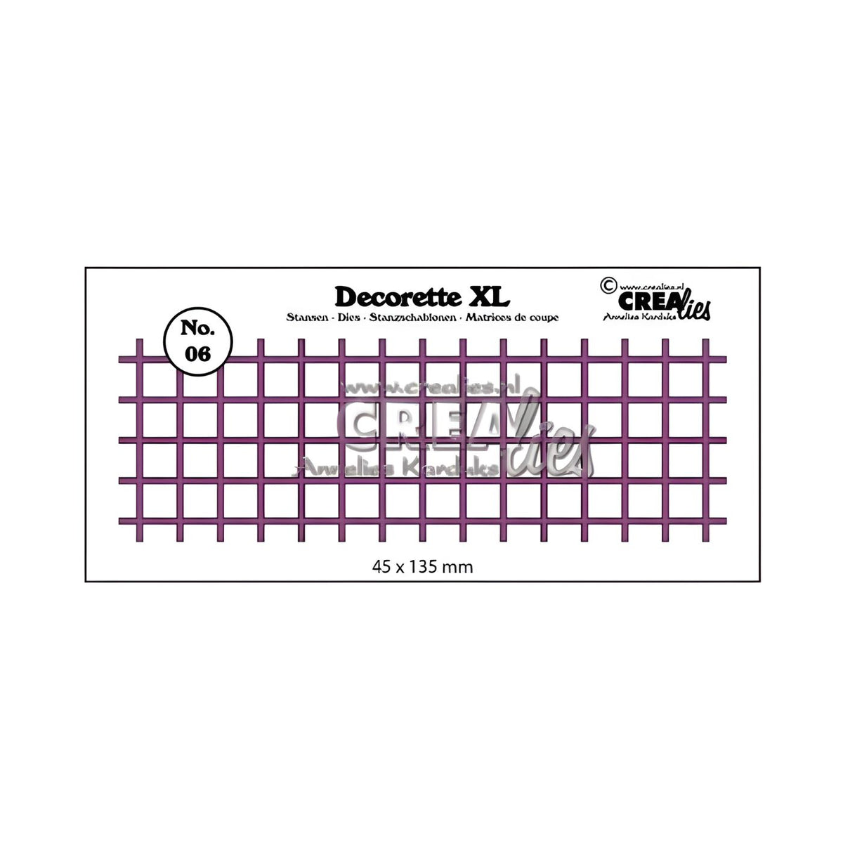 Troquel Decorette XL N°06 Reja Cuadrados