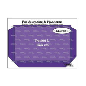 Troquel For Journalzz & Plannerzz Bolsillo L Rectangular con Cubierta
