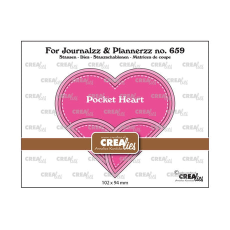 Troquel For Journalzz & Plannerzz Bolsillo - Corazón