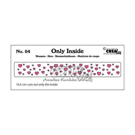 Troquel Only Inside N°4 Tira de corazones