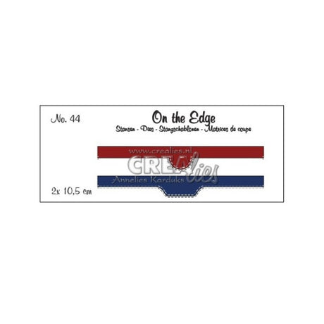 Troquel On the Edge N°44 Tabs/Bolsillos con borde doble costura
