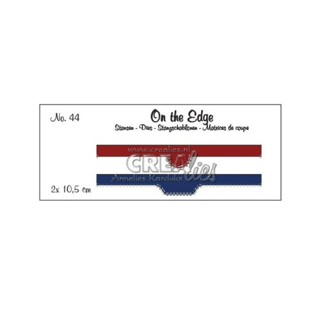 Troquel On the Edge N°44 Tabs/Bolsillos con borde doble costura