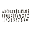 Troquel Bigz XL Tim Holtz Alfanumérico Mayúscula