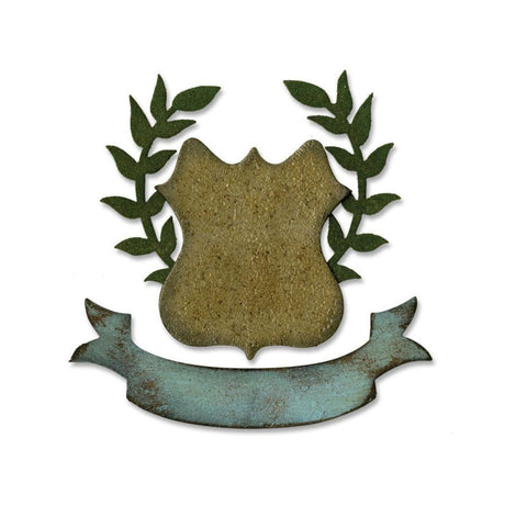 Troquel Bigz Tim Holtz Escudo real